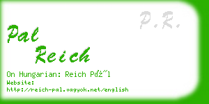 pal reich business card